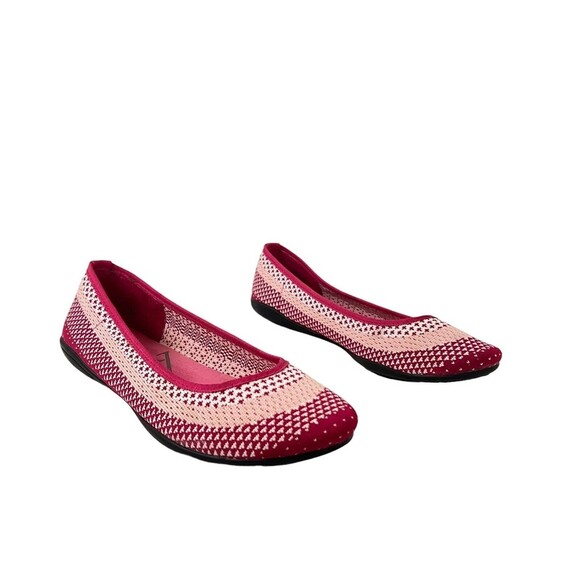 Adrienne Vittadini Womens Size 8 Pink Knit Ballet Flats - Picture 2 of 7